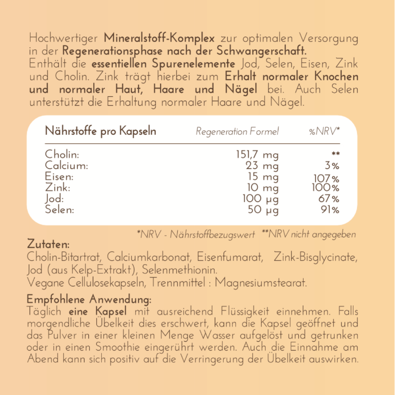 Regeneration Nährstoffe Essentials