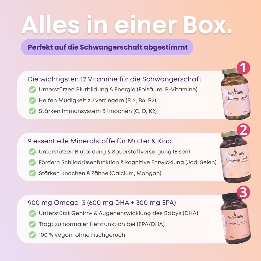 Schwangerschaft Nährstoffe Essentials